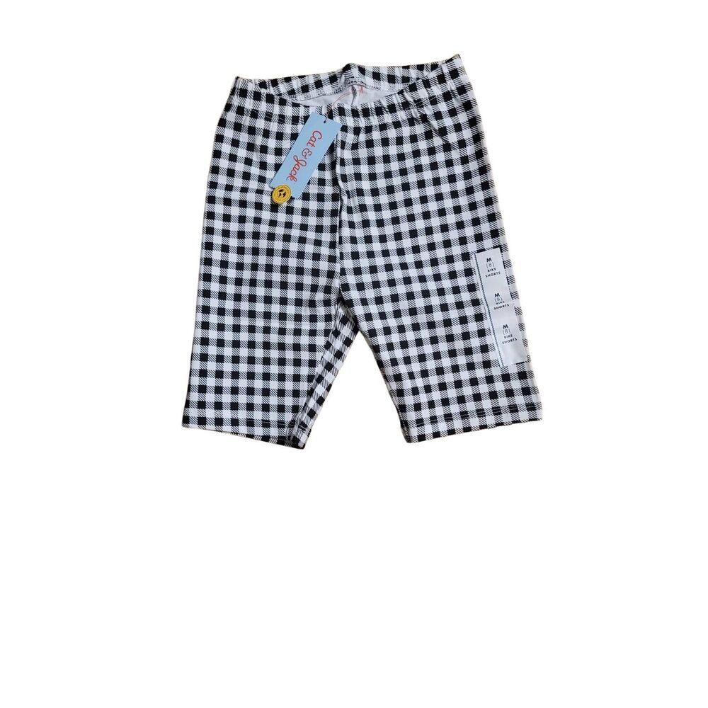 Cat & Jack Girls Black & White Biker Shorts Size 8